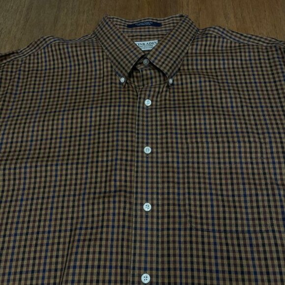 Kinkade's Men's Casual Shirt - Brown Check - Size XXL - EUC - Picture 8 of 9